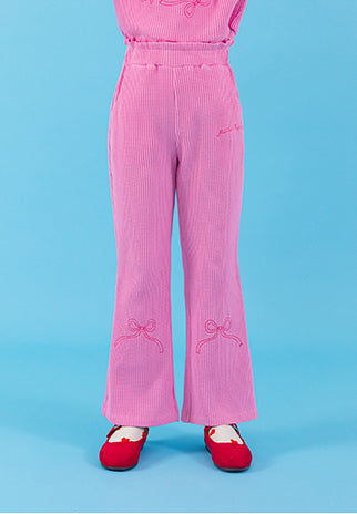 I LOVE J my day waffle pants