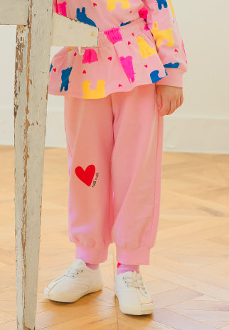 I LOVE J TODDLER frill skirt jogger pants