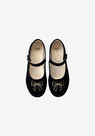 I LOVE J velvet flat shoes