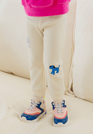 I LOVE J TODDLER dog world leggings