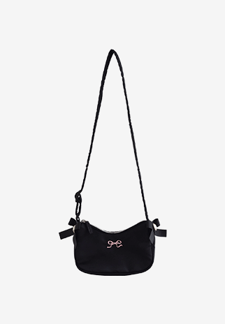 I LOVE J nylon hobo bag
