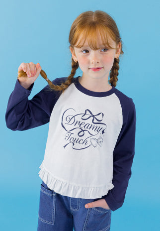 I LOVE J dreamy frill lagrant top