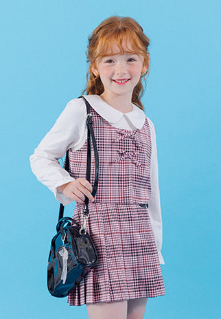 I LOVE J checkered bustier