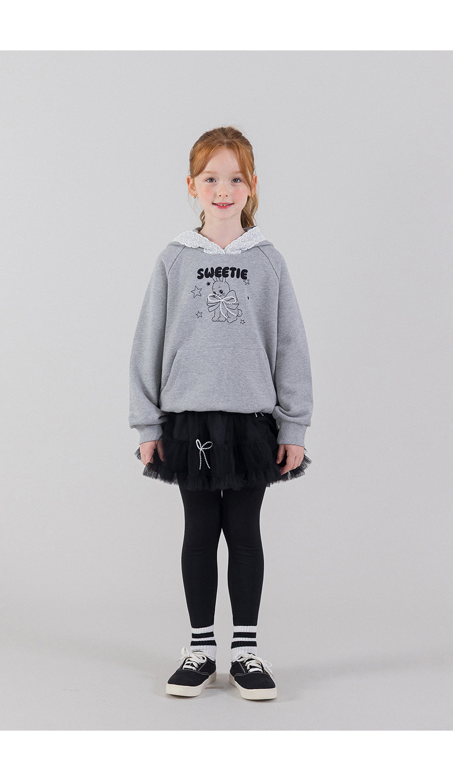 I LOVE J sweetie lace hoodie
