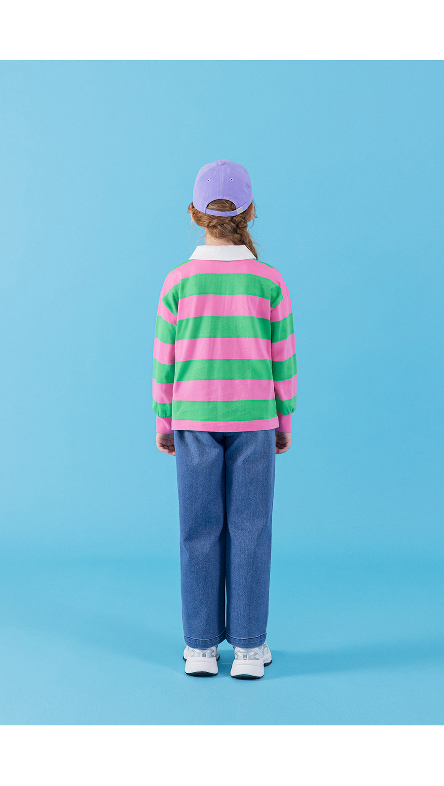 I LOVE J stripped collar top