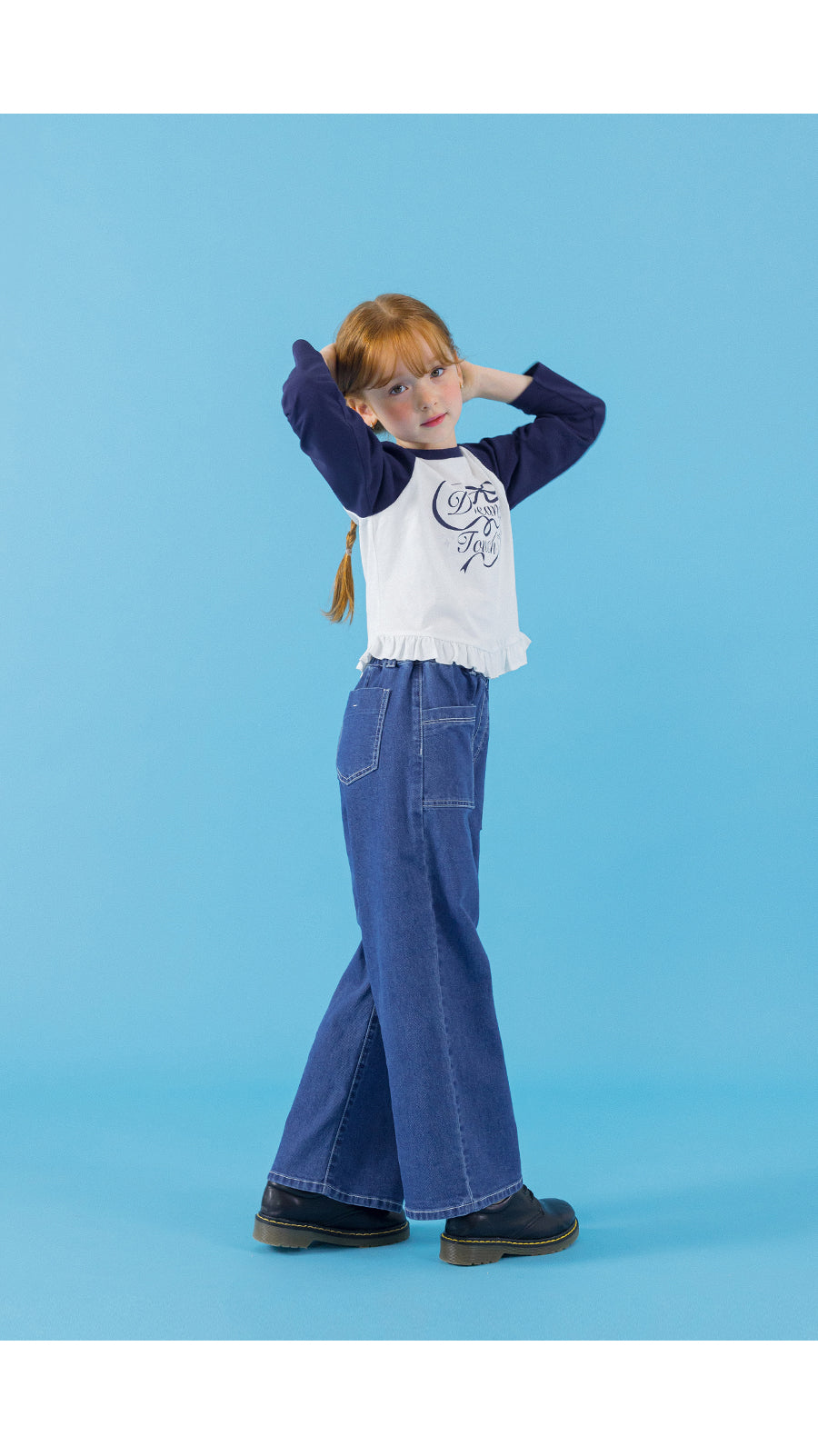 I LOVE J dreamy frill lagrant top