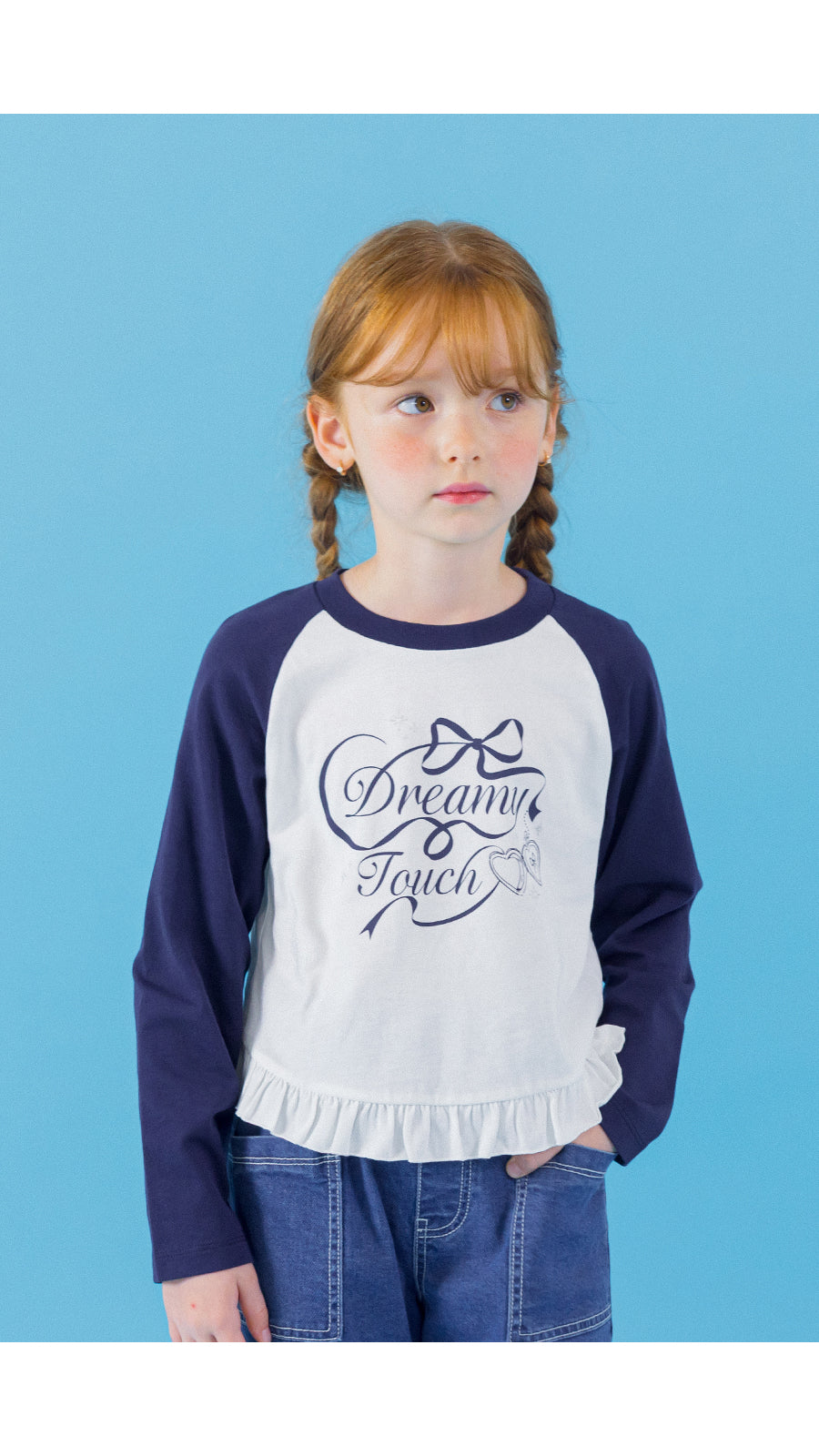 I LOVE J dreamy frill lagrant top