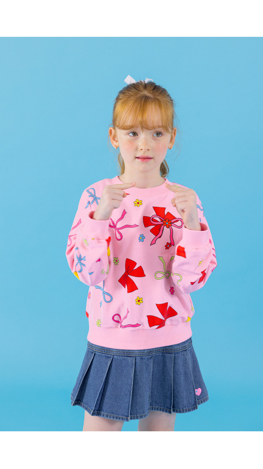 I LOVE J hudson ribbon mtm top