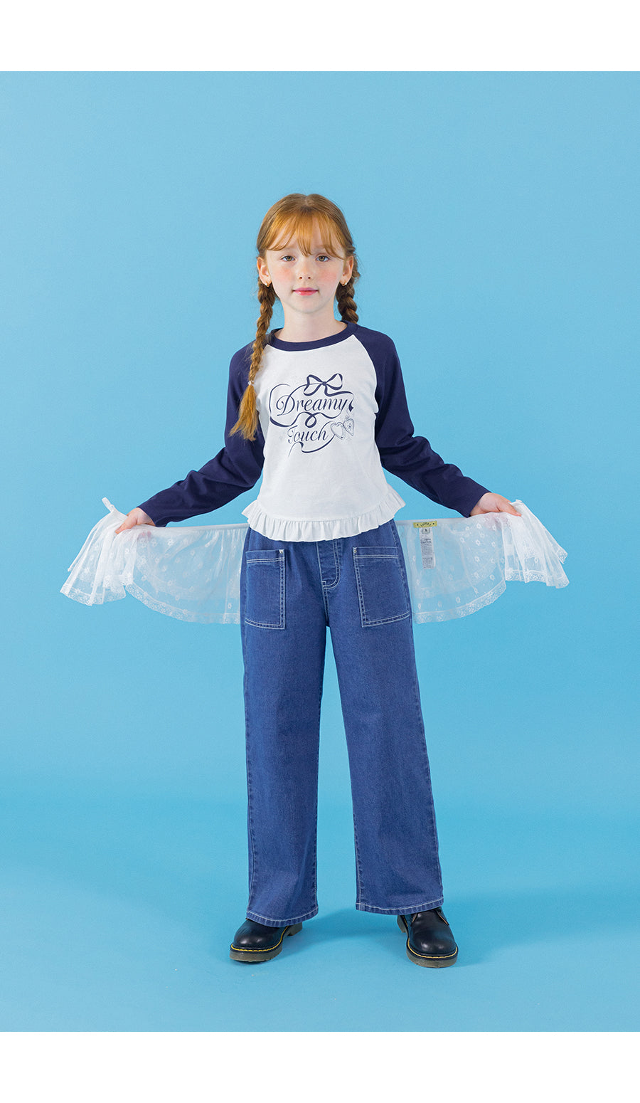 I LOVE J layered mesh skirt