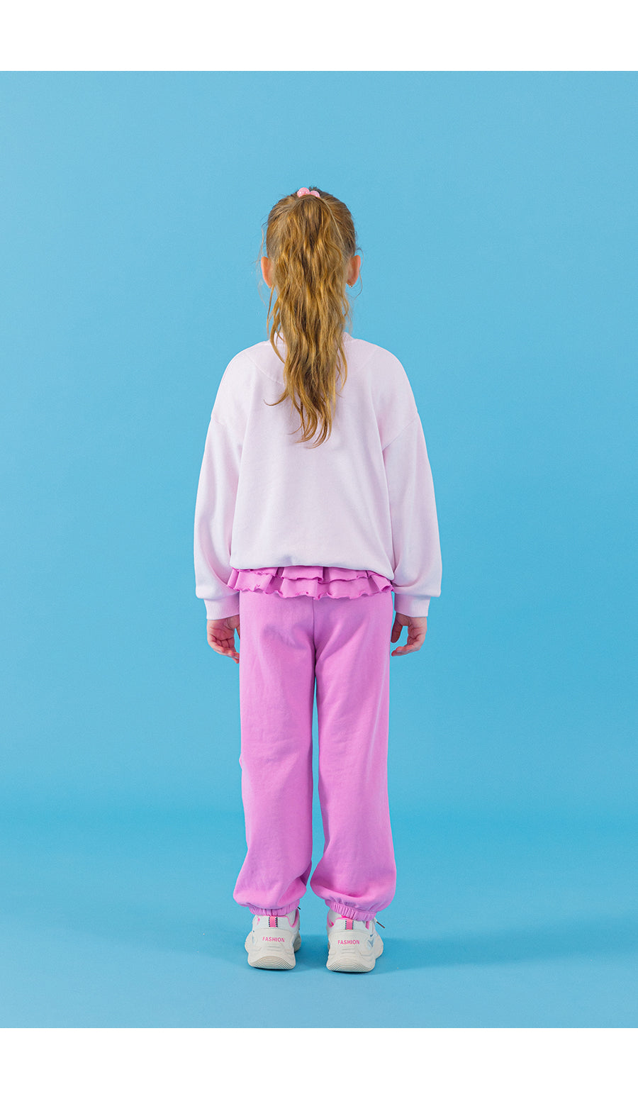 I LOVE J frill jogger pants