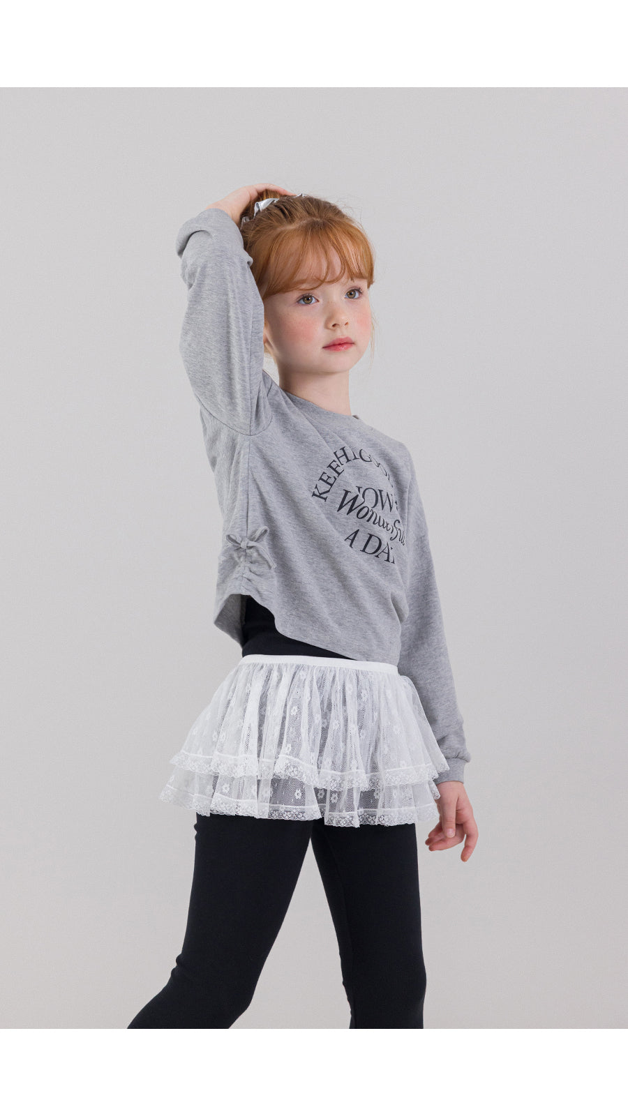 I LOVE J layered mesh skirt