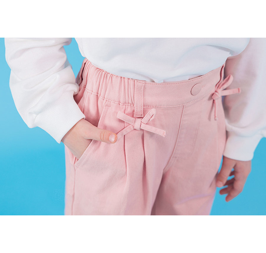 I LOVE J cotton semi wide pants