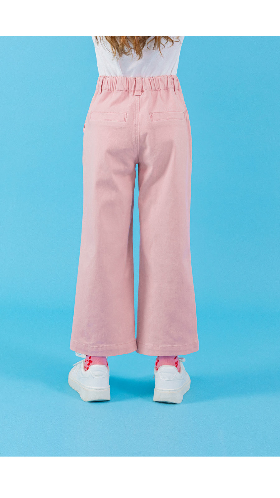 I LOVE J cotton semi wide pants