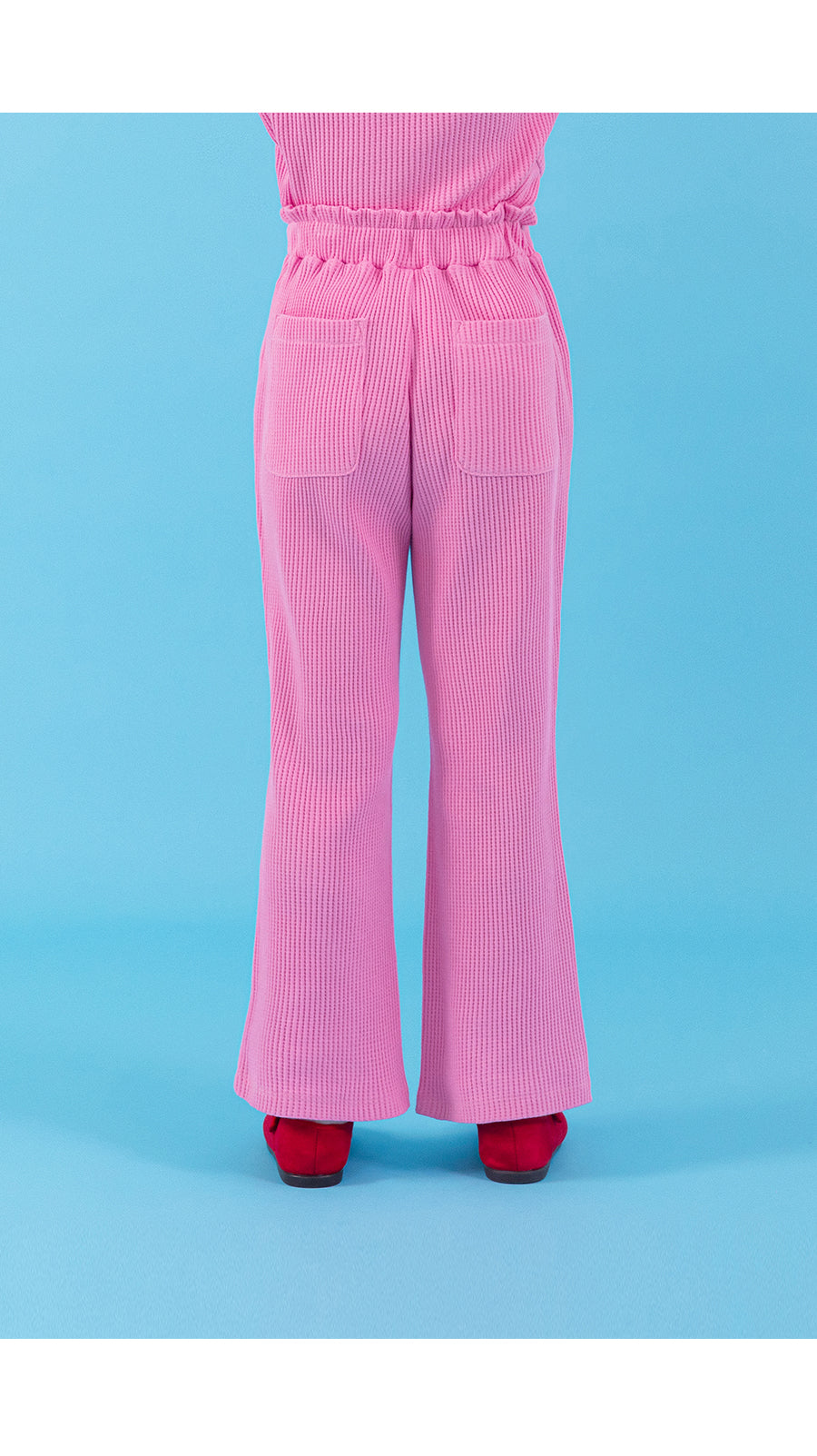 I LOVE J my day waffle pants