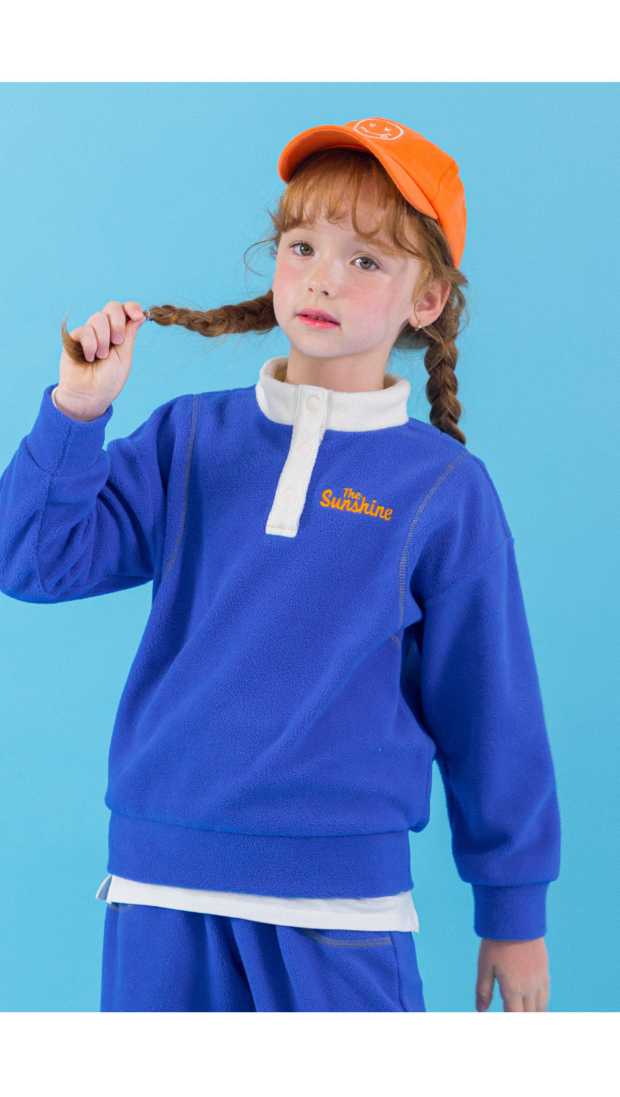 I LOVE J color-blocked fleece 2pc set
