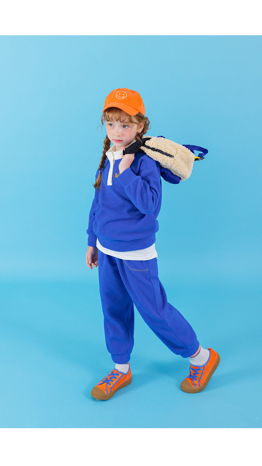 I LOVE J color-blocked fleece 2pc set