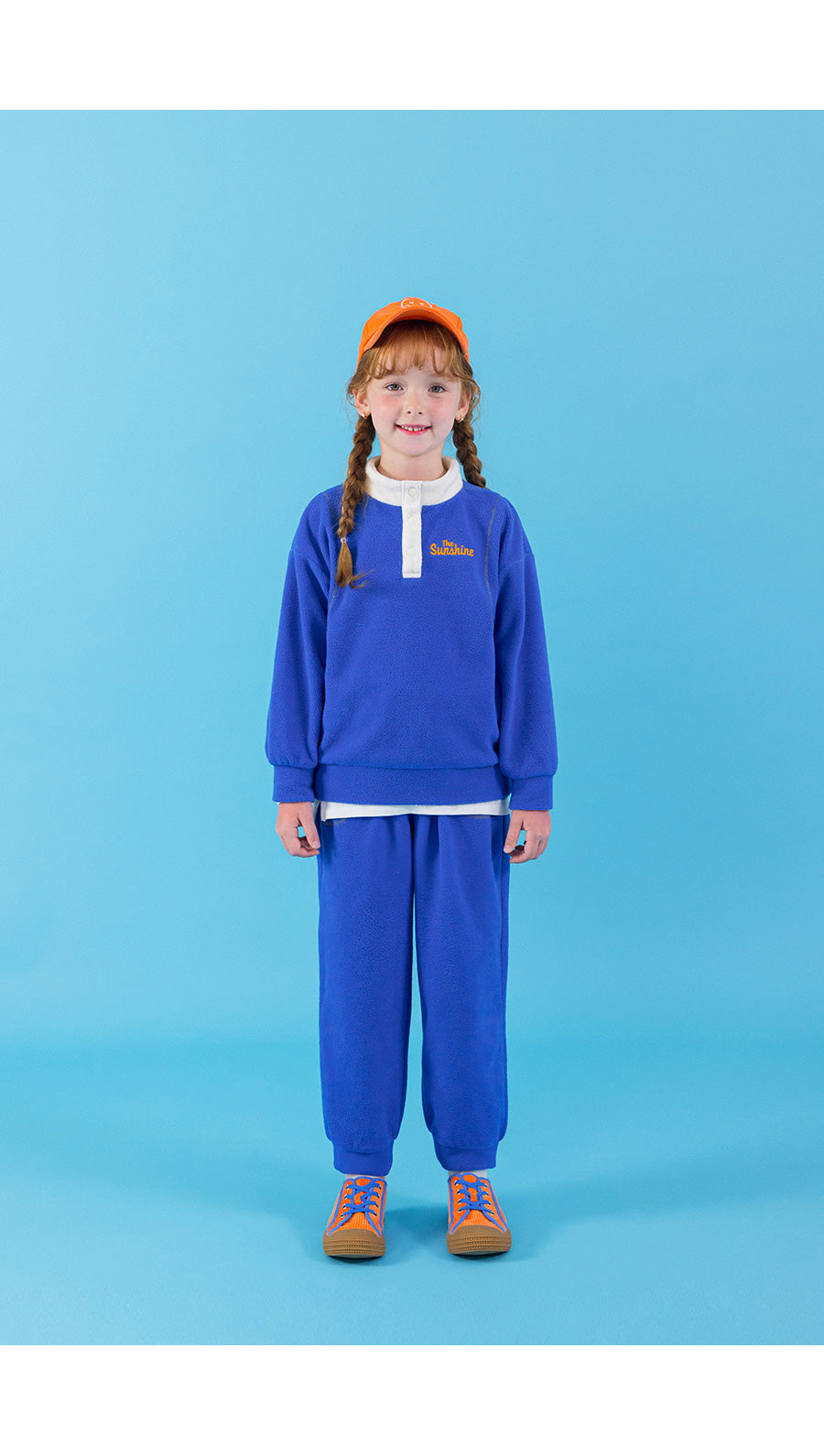 I LOVE J color-blocked fleece 2pc set