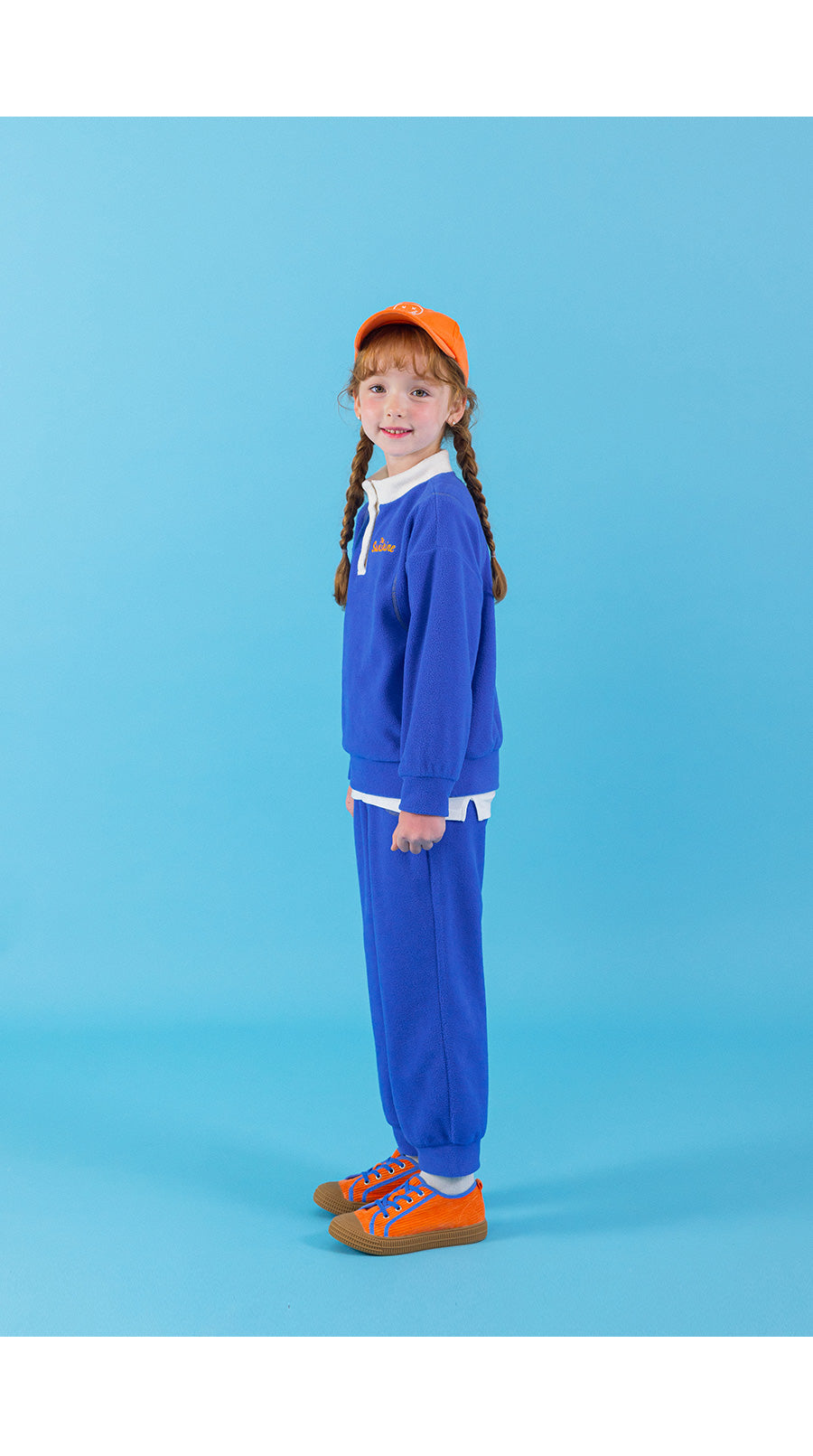 I LOVE J color-blocked fleece 2pc set