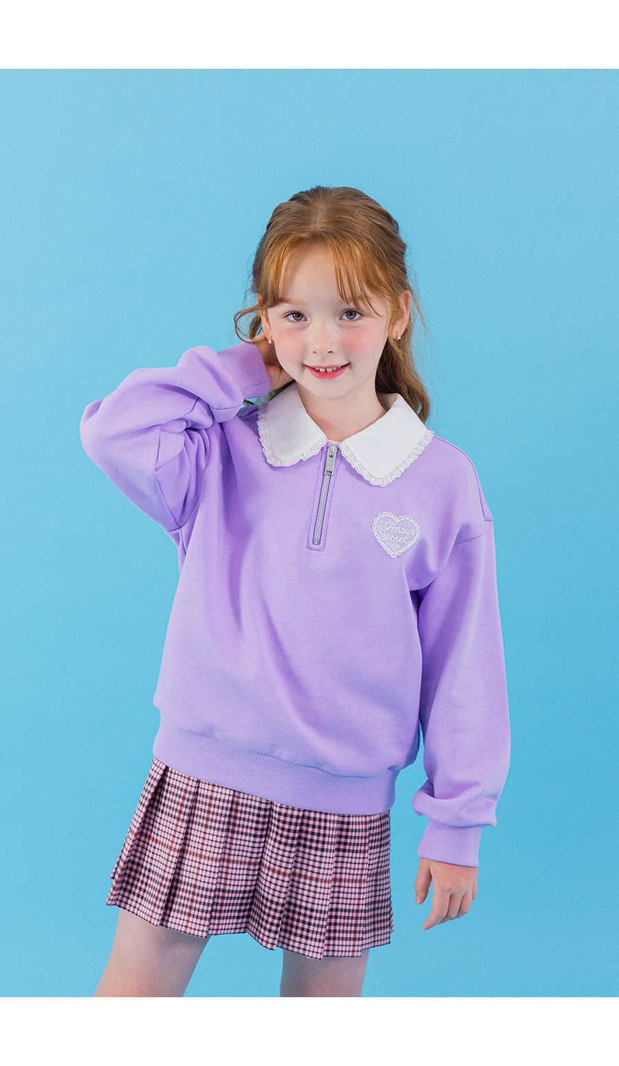 I LOVE J gento collar mtm top