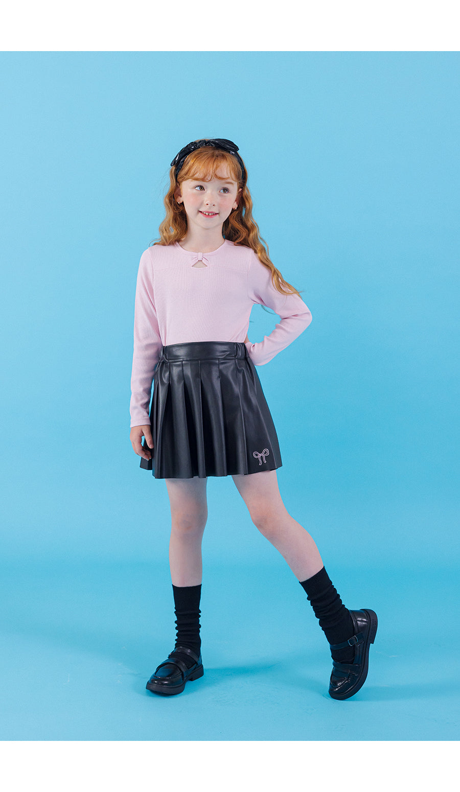 I LOVE J wonderland leather skirt