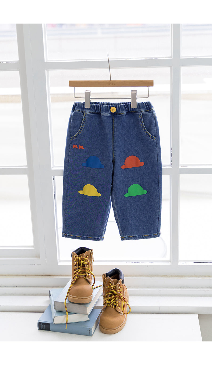 I LOVE J TODDLER denim semi baggy pants