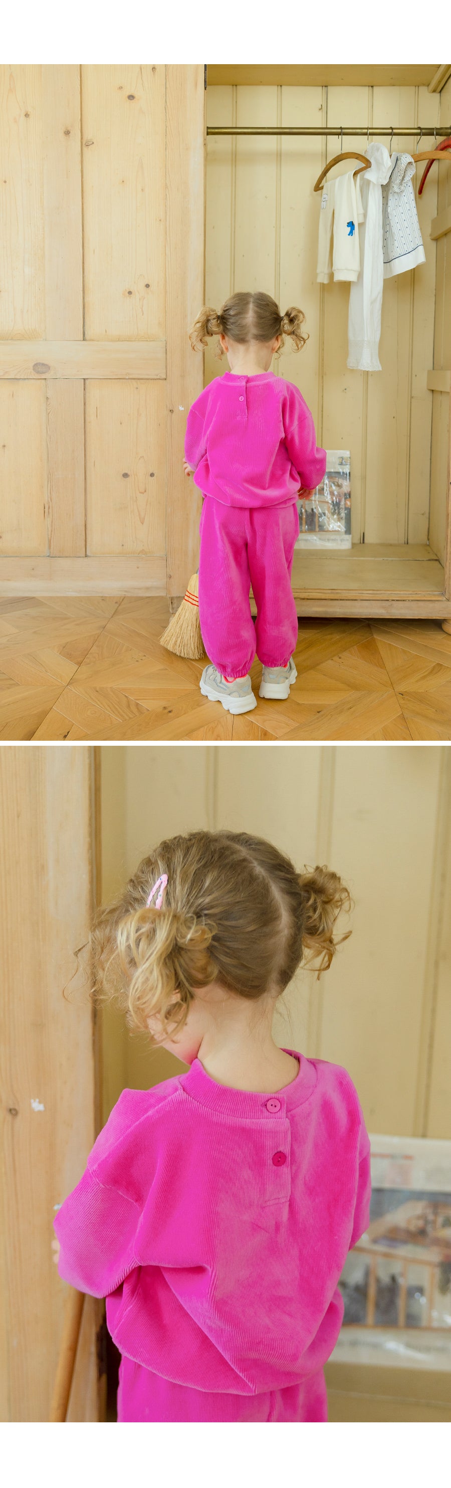 I LOVE J TODDLER velour mtm top