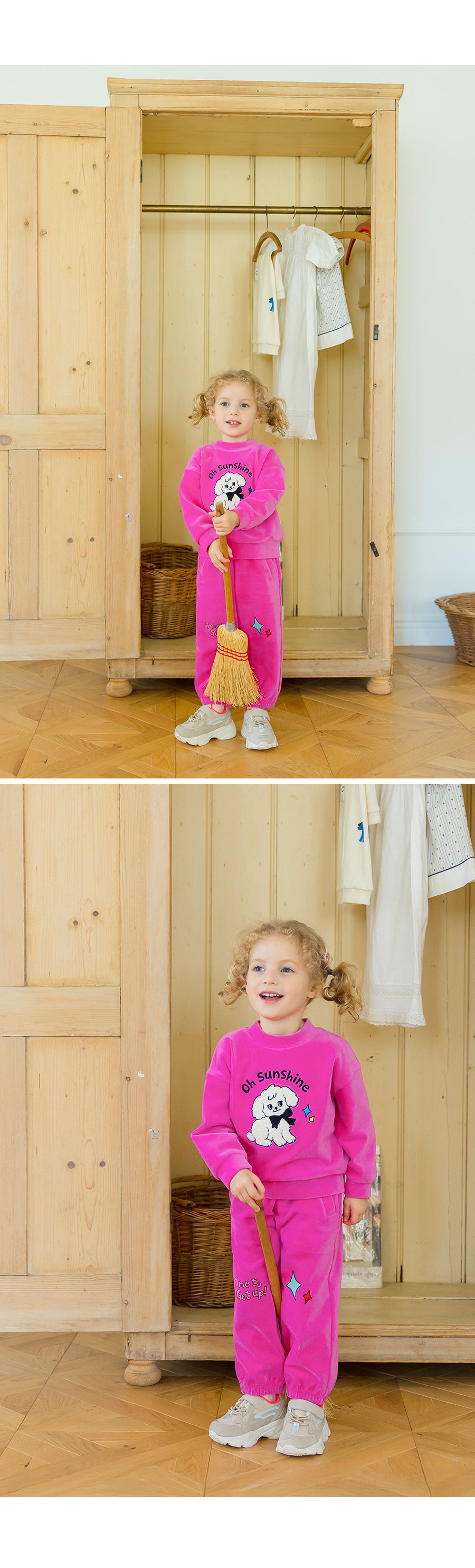 I LOVE J TODDLER velour jogger pants