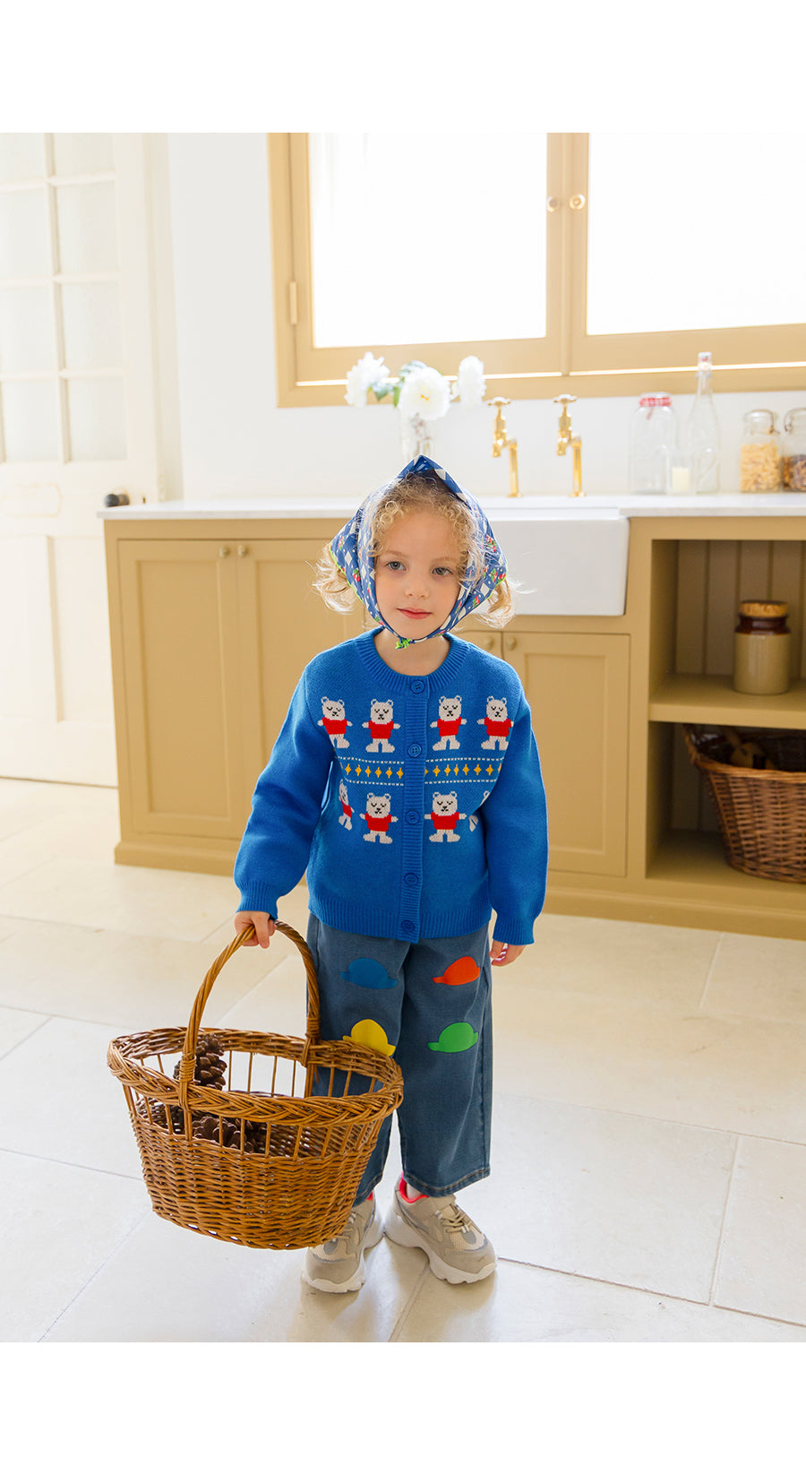 I LOVE J TODDLER denim semi baggy pants