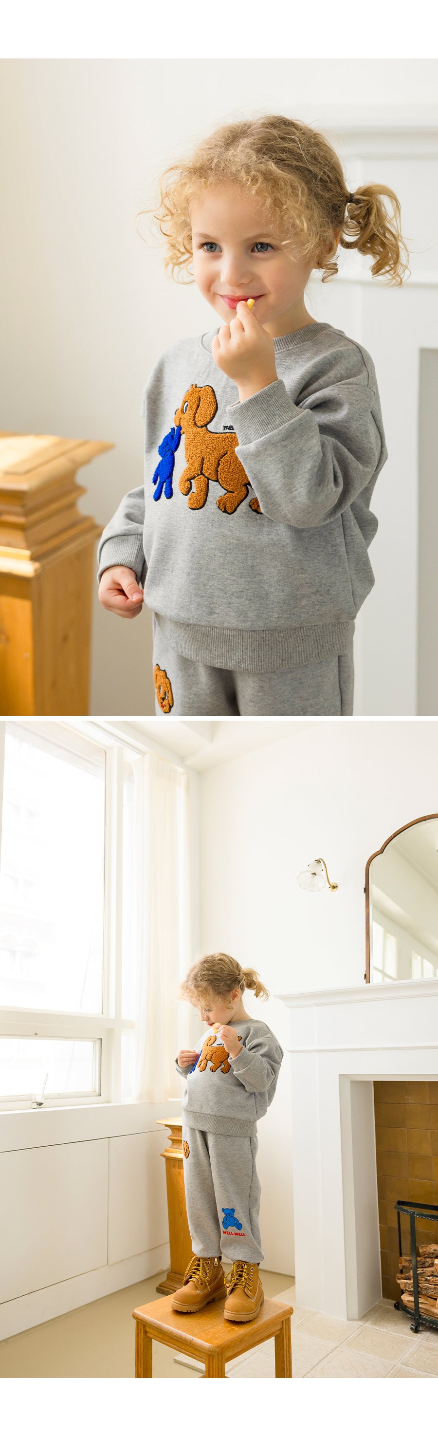 I LOVE J TODDLER boucle mtm top