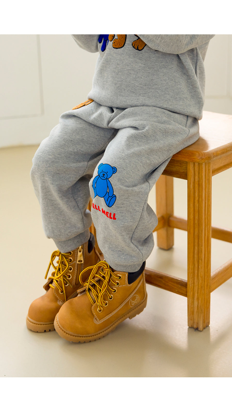 I LOVE J TODDLER boucle jogger pants