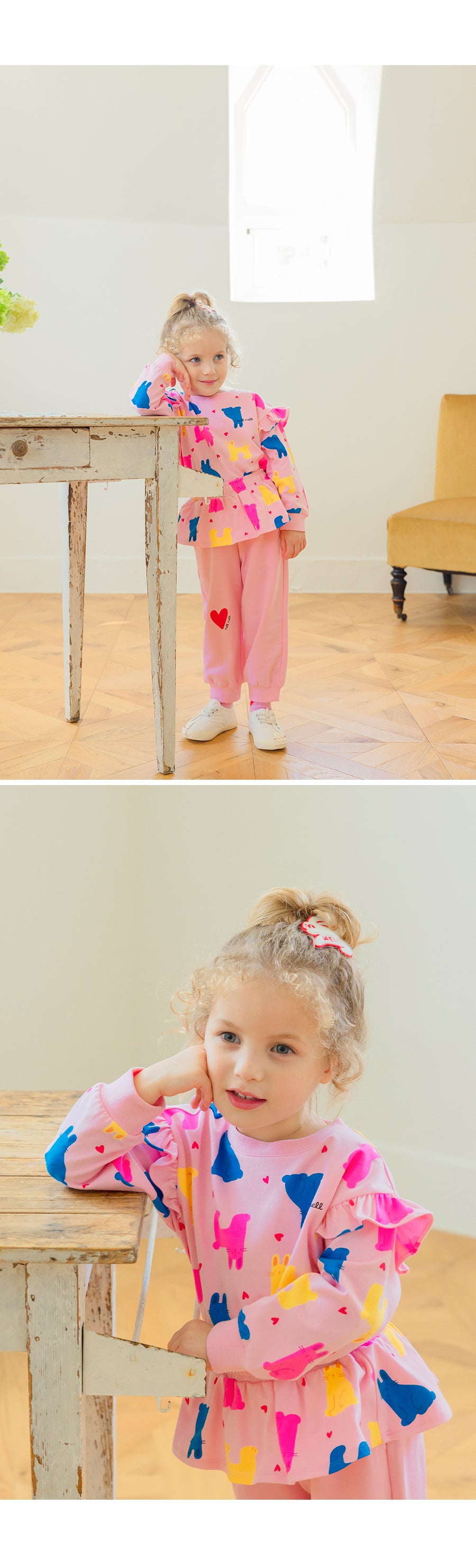 I LOVE J TODDLER shirring single top