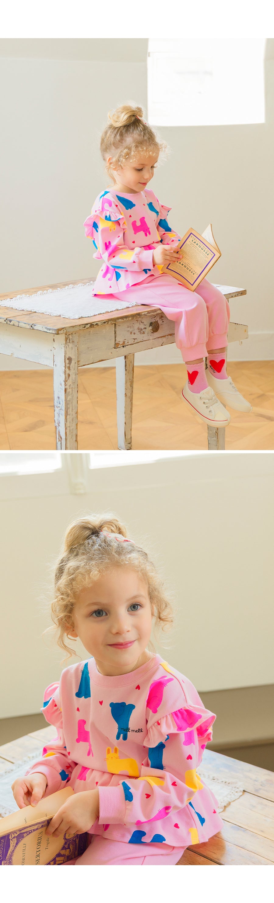 I LOVE J TODDLER shirring single top