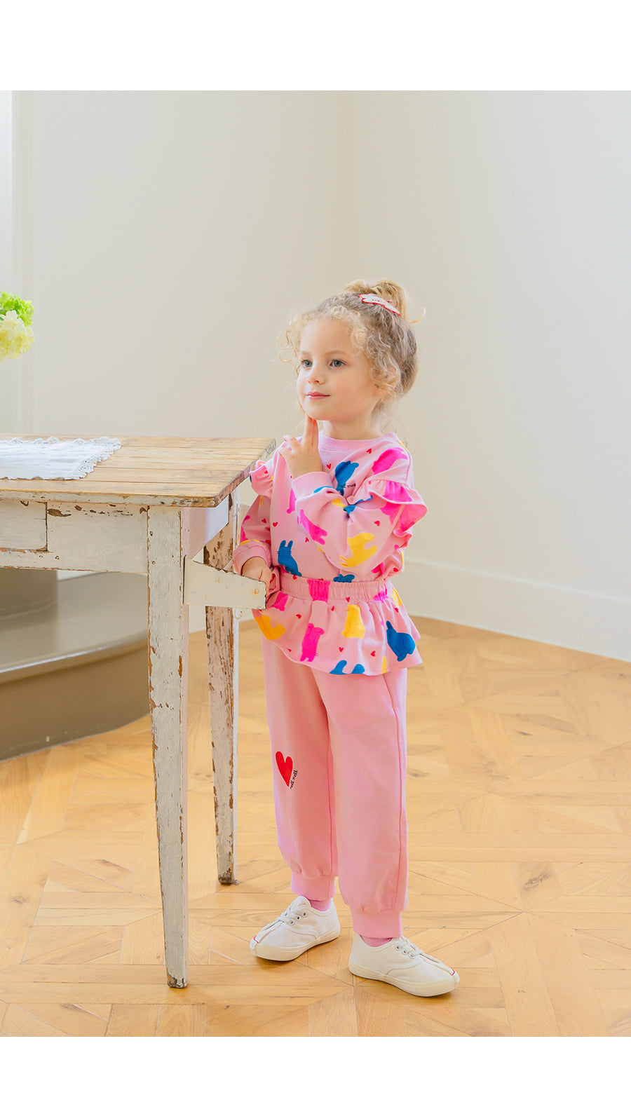 I LOVE J TODDLER shirring single top