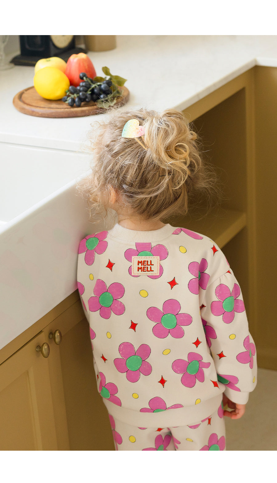 I LOVE J TODDLER flower mtm top