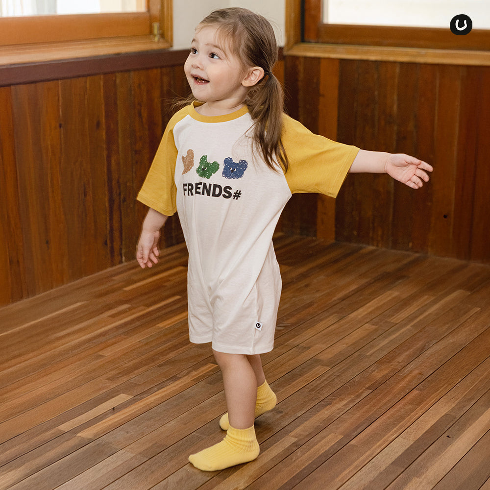 UBMOM MONGSIL RAGLAN ROMPER(3/4 SLEEVE)