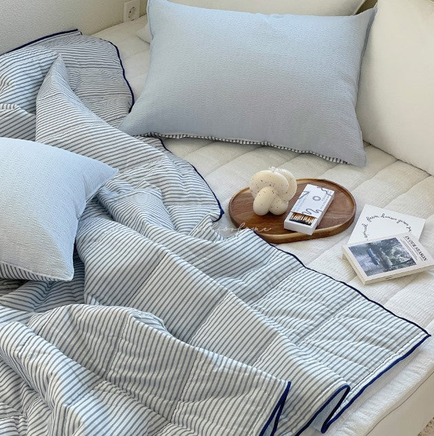 ALL4HOME Adult Summer Shou Shou Seersucker Bedding Set