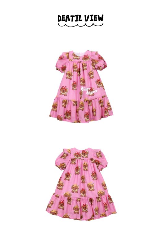 BEBEBEBE 1st summer pre order Hotdog puppy puff dress (PINK)