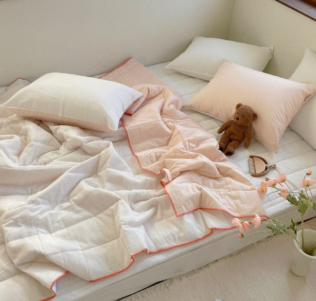 ALL4HOME Adult Summer Shou Shou Seersucker Bedding Set