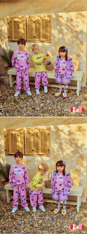 BEBEBEBE 2025 SPRING  Blueberry frill SET (PURPLE)