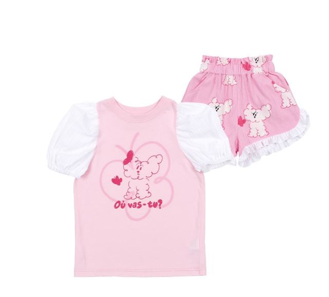 BEBEBEBE 1st summer pre order Butterfly cat puff frill SET