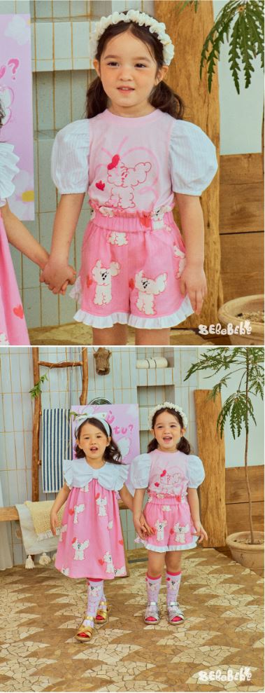 BEBEBEBE 1st summer pre order Butterfly cat puff frill SET