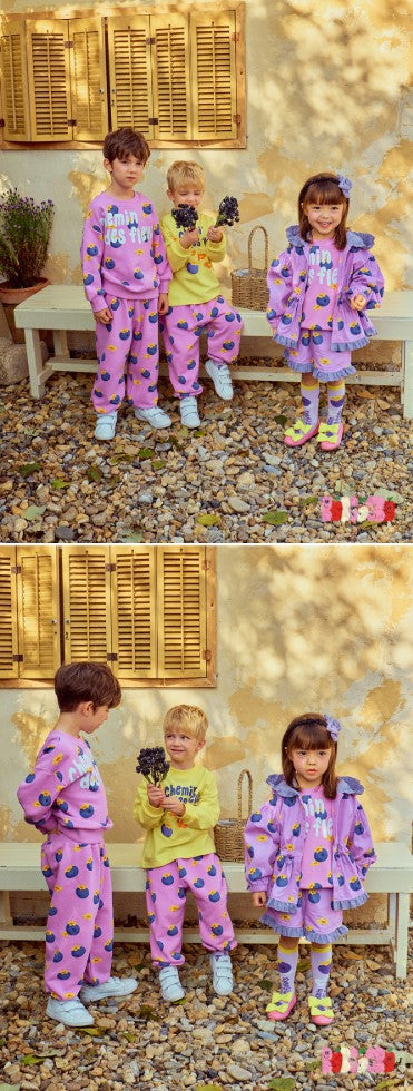 BEBEBEBE 2025 SPRING  Blueberry frill SET (PURPLE)