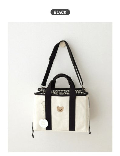 CHEZBEBE Check String Market Bag