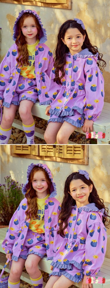 BEBEBEBE 2025 SPRING  Blueberry frill SET (PURPLE)