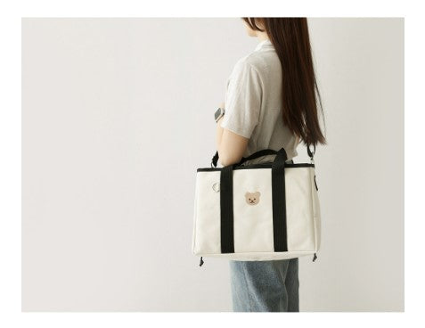 CHEZBEBE Check String Market Bag