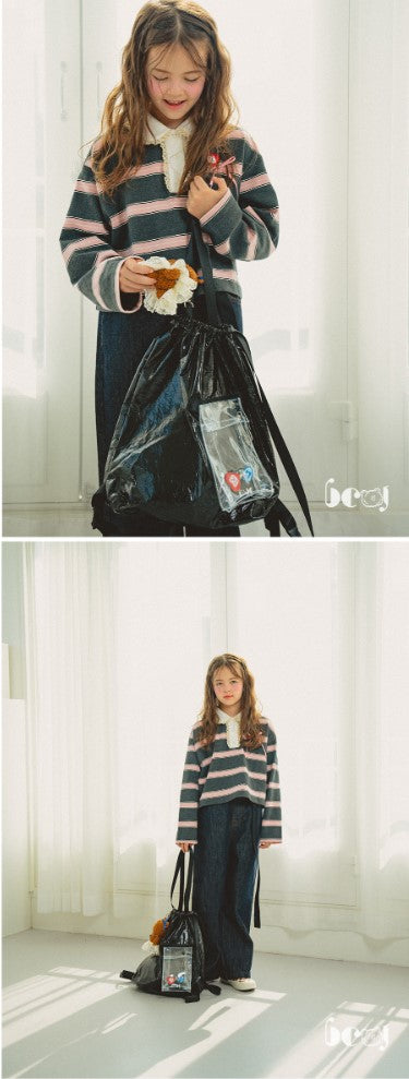 BEBEBEBE BE JUNIOR Fall PVC pocket back pag + tote bag