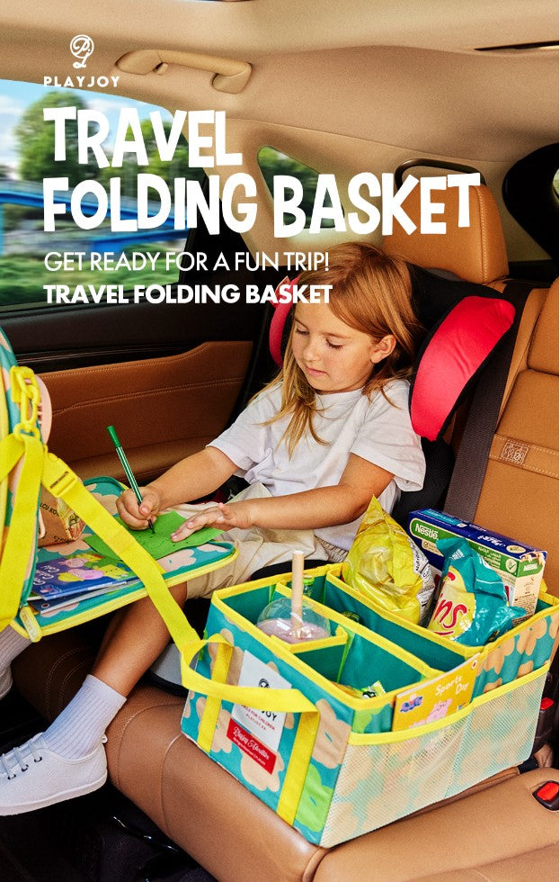 PLAY JOY Travel Folding Basket (Flower Green)