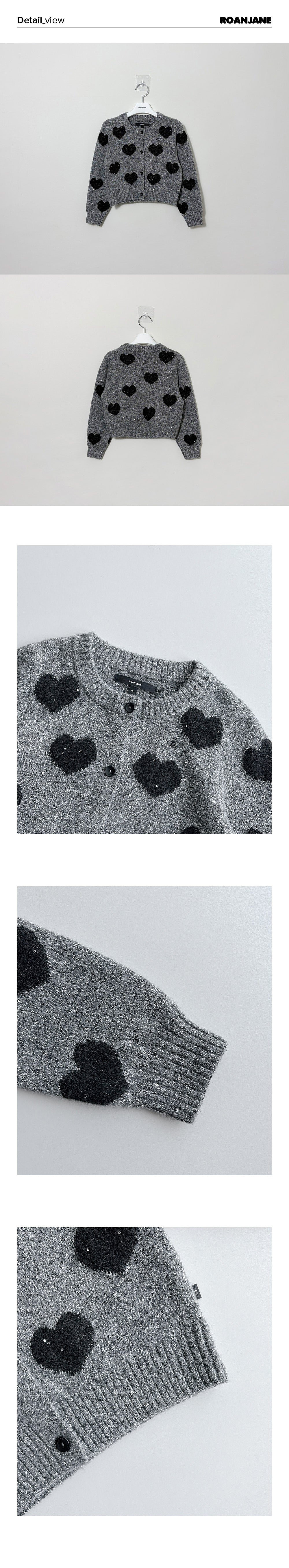 ROANJANE Spangle more knit cardigan