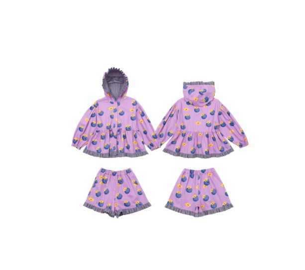 BEBEBEBE 2025 SPRING  Blueberry frill SET (PURPLE)