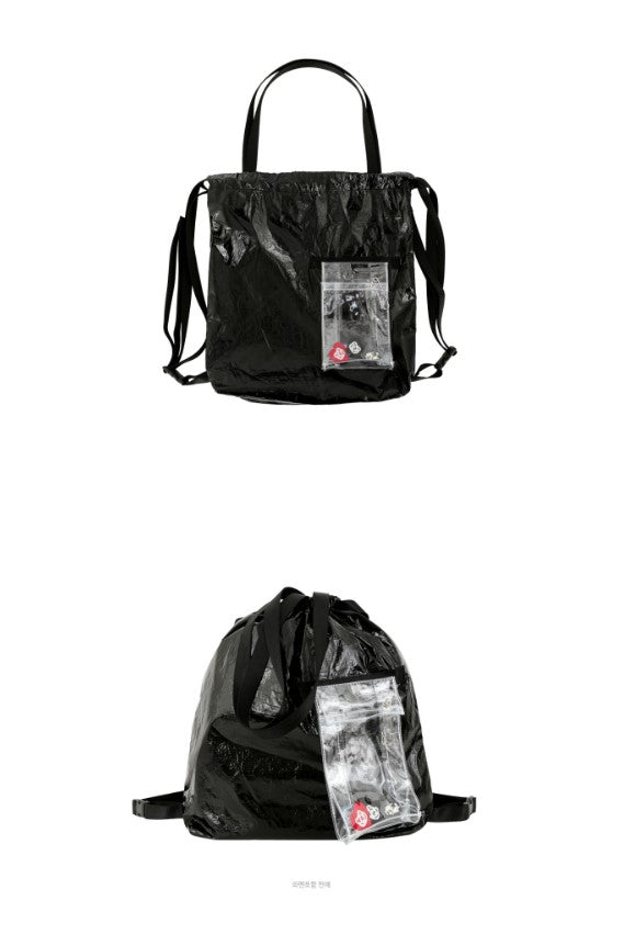 BEBEBEBE BE JUNIOR Fall PVC pocket back pag + tote bag